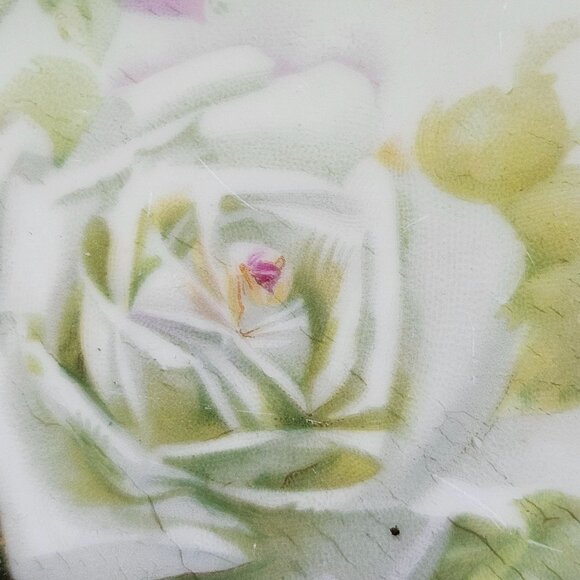 Vintage Mignon ZS and Co Bavaria Porcelain Rose Pattern Oval Celery Serving Dish - Picture 12 of 14